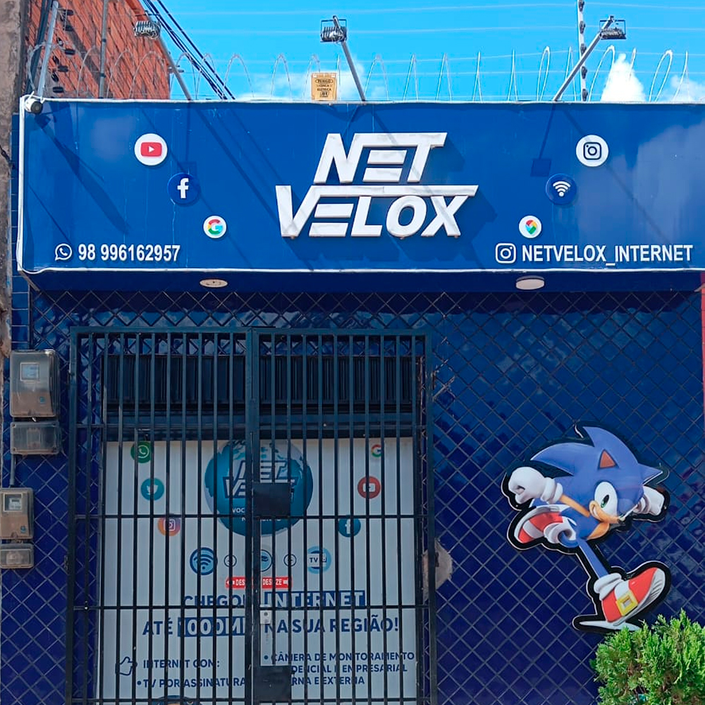 Fachada da Net Velox
